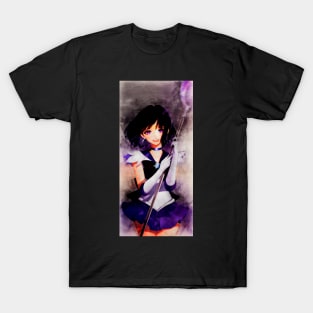 Sailor Saturn Anime Watercolor T-Shirt